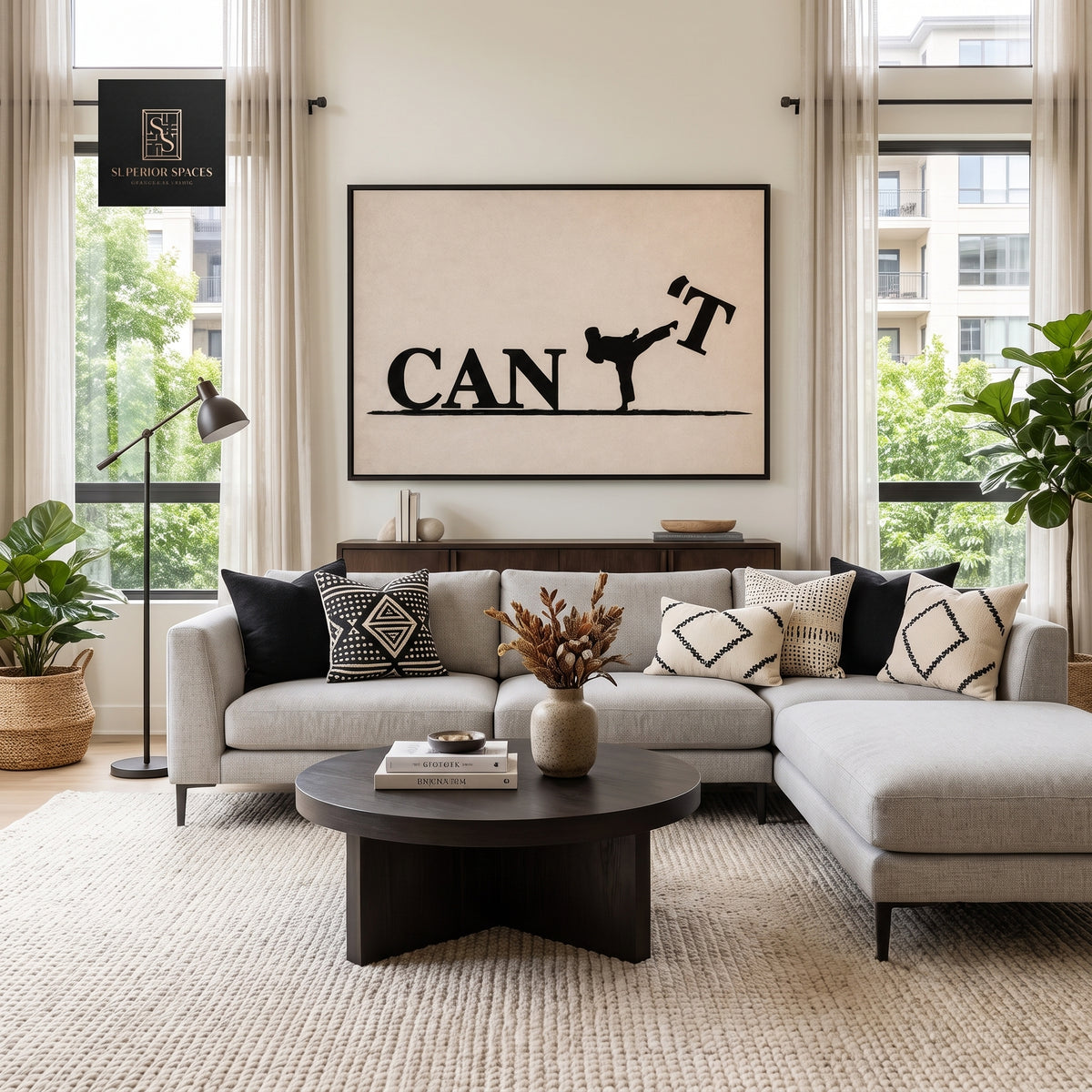 I Can Attitude Typographic Wall Art