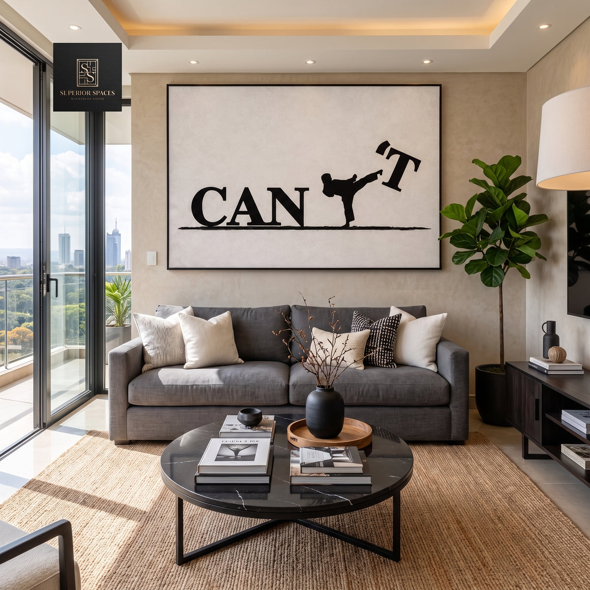 I Can Attitude Typographic Wall Art